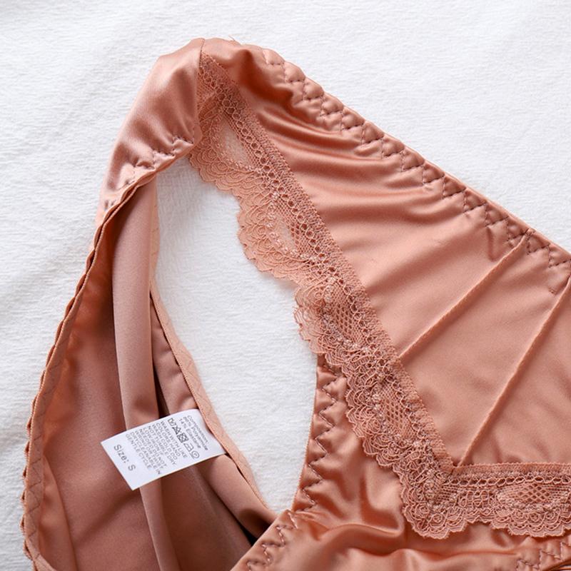 1 Stück Lingerie Nahtlose Slips Spitze Damen Unterhosen Nylon Unterwäsche Höschen String Satin Seide
