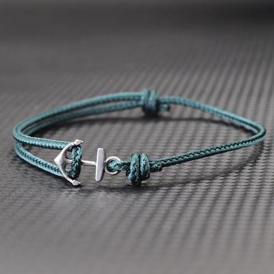 Neues Ankerarmband aus Edelstahl für Männer und Frauen, handgewebt, Piraten-Nautik, verstellbar, Armband für Paare, Studenten, Schmuck, Geschenk