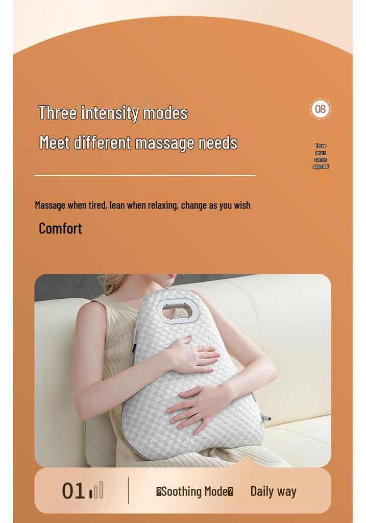 Cervical & Lumbar Multi-Function Heated Massage Cushion for Shoulder & Waist