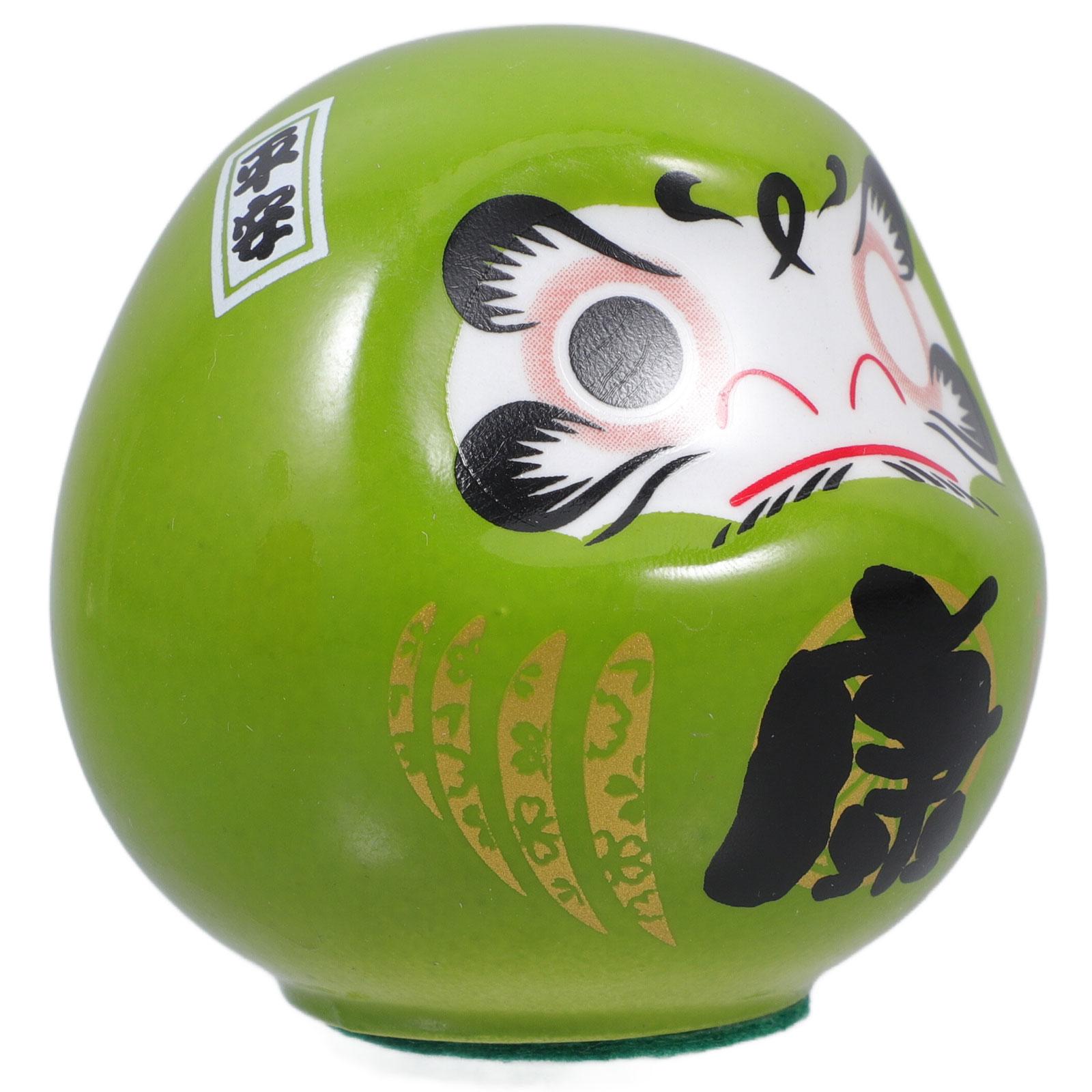 Ornaments That Gabbles Japan Wealth Symbols Statuette Japanese Dharma Ceramics 0.00X0.00X0.00CM зелёный