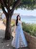 Small Fresh Plaid Lace Cami Dress With Wrapping Design For Summer Casual Wear