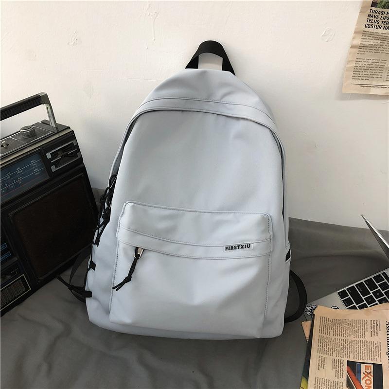 New Schoolbag Women's Simple High School Junior High School Backpack Men's Casual Backpack Dirt-resistant Large-capacity Cross-border