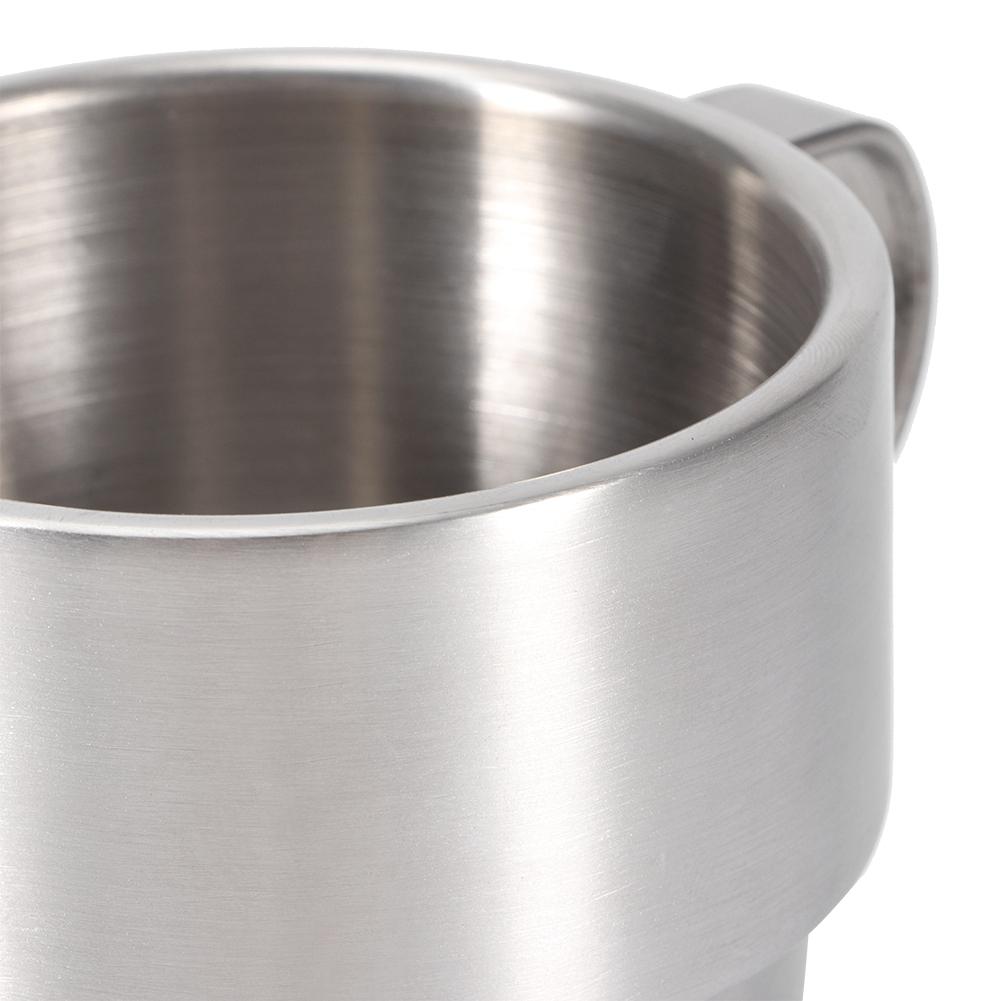 280ml Langlebiger doppelwandiger Edelstahl Bar Bierkrug mit Griff Weithalsbecher