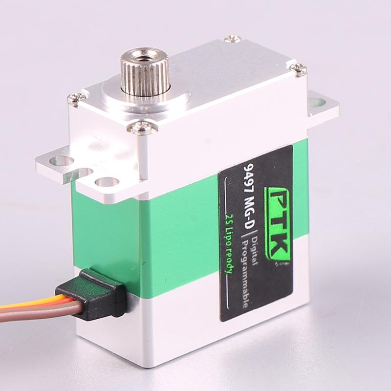 1 Set Ptk 9497 Mg-D Micro Digital Servo Servos Metal Steering Gear Coreless Motor Rc Cars Airplane Fixed Wing Helicopter Parts