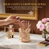 Crystal Cosmetics Brushes Storage Cup Elegant Cosmetic Storage Box Personalized pen holder  Makeup