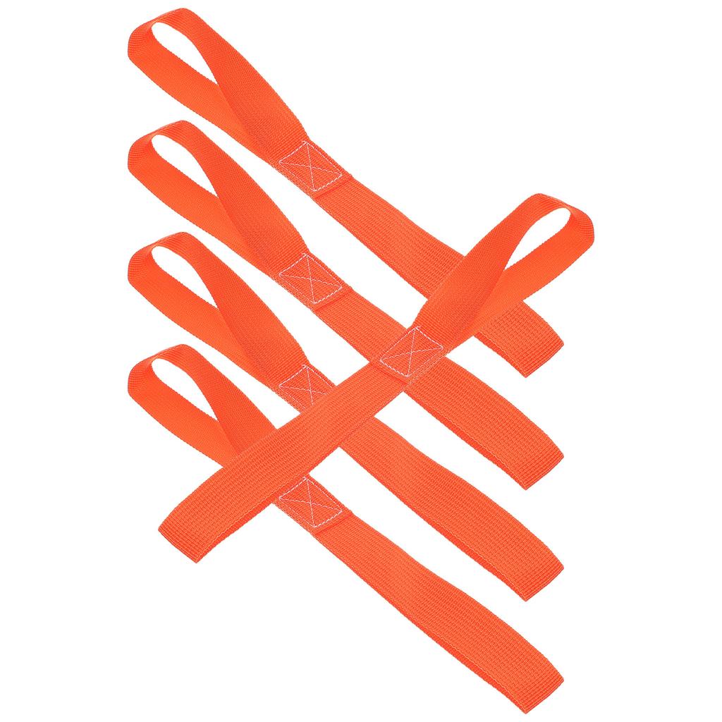 4Pcs ange Heavy Duty Binding Strap Luggage Straps Tensioning Belts Motorcycle Loop Strap Cargo Tie Down Straps Secure Fastening