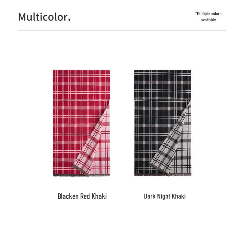Navigare Autumn/Winter Plaid Wool-Blend Scarf