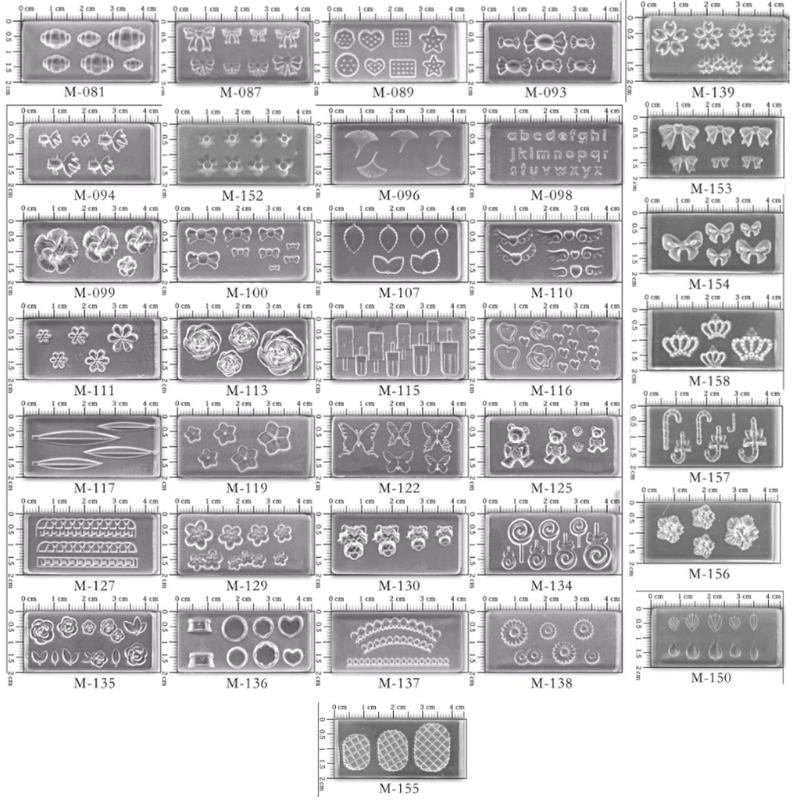 

36Pcs Leaves Flower Silicone Nail Art Molds for Nail DIY Decoration Tools Nail Art Carving Mold Templates Maincure Tool