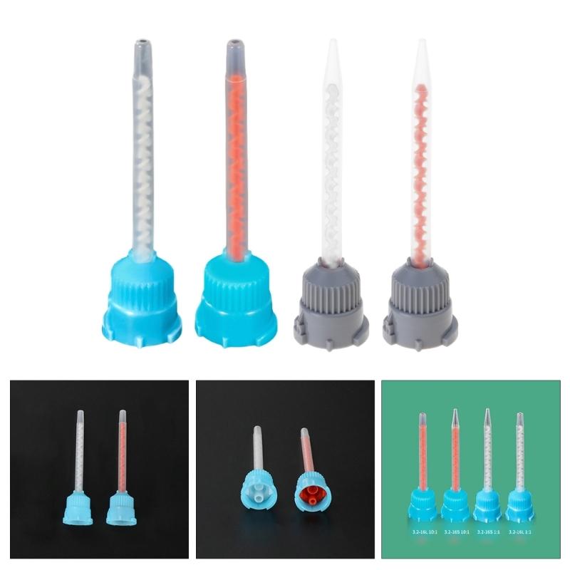 Pack of 10 Static Mixing Nozzles Epoxy Mixing Nozzles Tube for Seamless AB Glues Application In Various Adhesive Tasks
