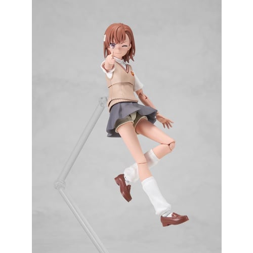 KADOKAWA PLASTIC MODEL SERIES "A Certain Scientific Railgun T" Misaka Mikoto, approximately 163mm tall, color-coded plastic model