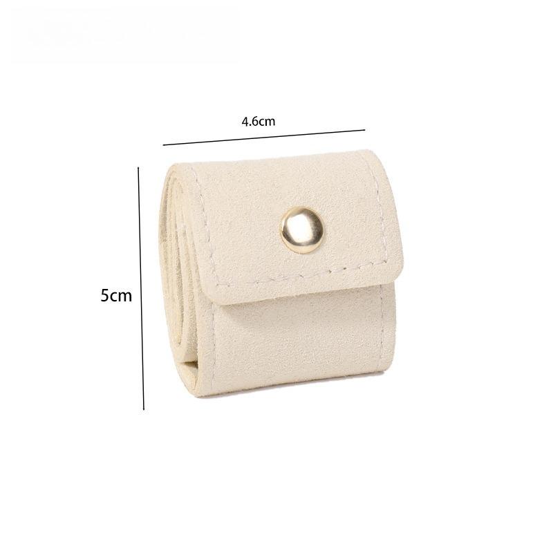 

Simple and portable compartmentalized jewelry bag, ring storage bag urine carrying travel earring jewelry storage bag белый