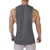 Men Muscle Fit Sleeveless Tank Top With Side Cutout Workout Gym Shirt
