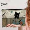 Durable Stitched Bag Cat Printed Storage Bag with Smooth Zipper