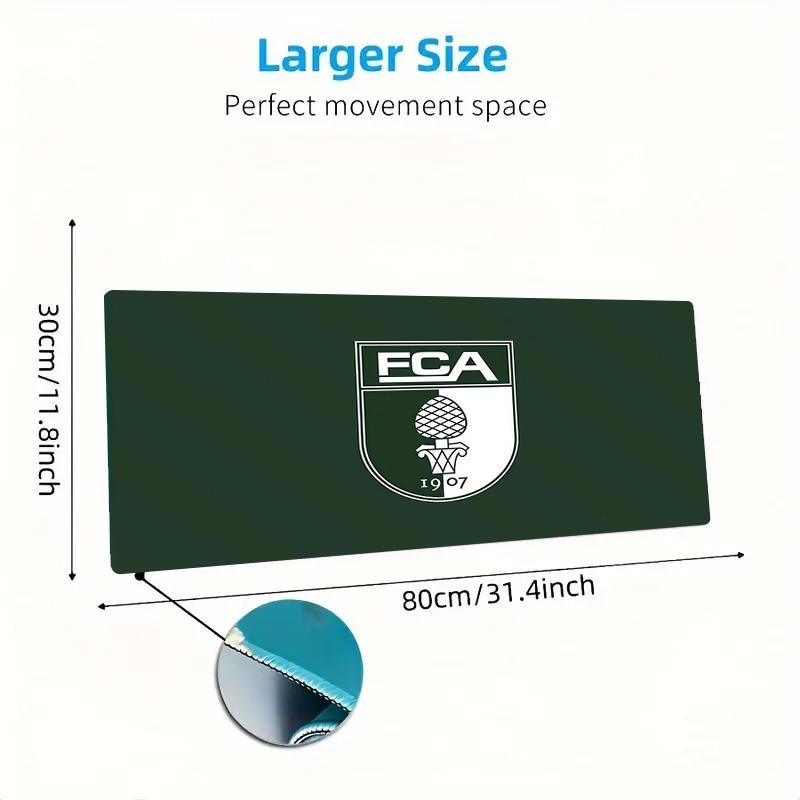 FC Augsburg2 Print  Cushion Non-slip Laptop Tablet Big Mousepad XXL Mat Mini PC Playmat With Lock edge