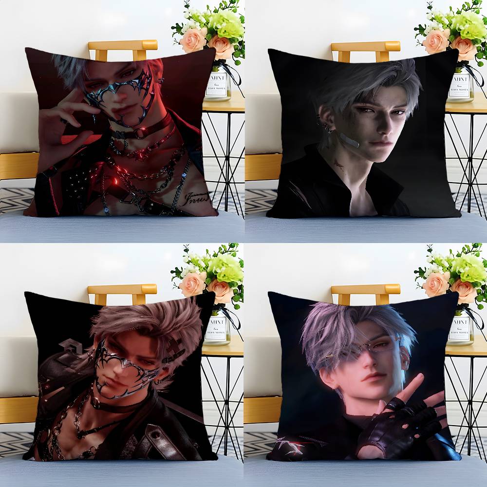 L-Love And Deepspace-MT Handsome Man Sylus Pillow Case Printing Pillowcase Living Room Sofa Cushion Cover Bedroom Room Decor