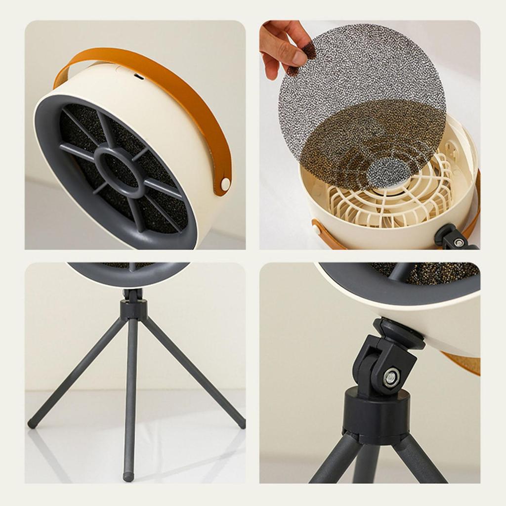 Desktop Range Hood Multi Filtration Kitchen Fan Portable Smoke Extractor with 3 Speeds for Small Place Camping Dorm