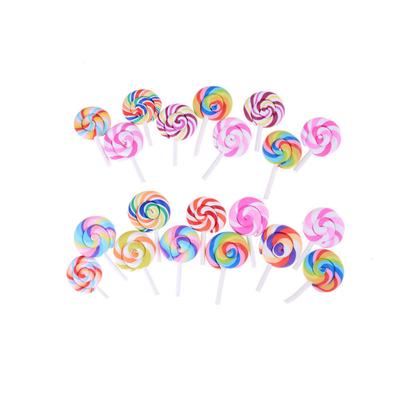 5Pcs Garden Craft Lollipop Fairy Ornament Miniature Figurine Dollhouse Decor
