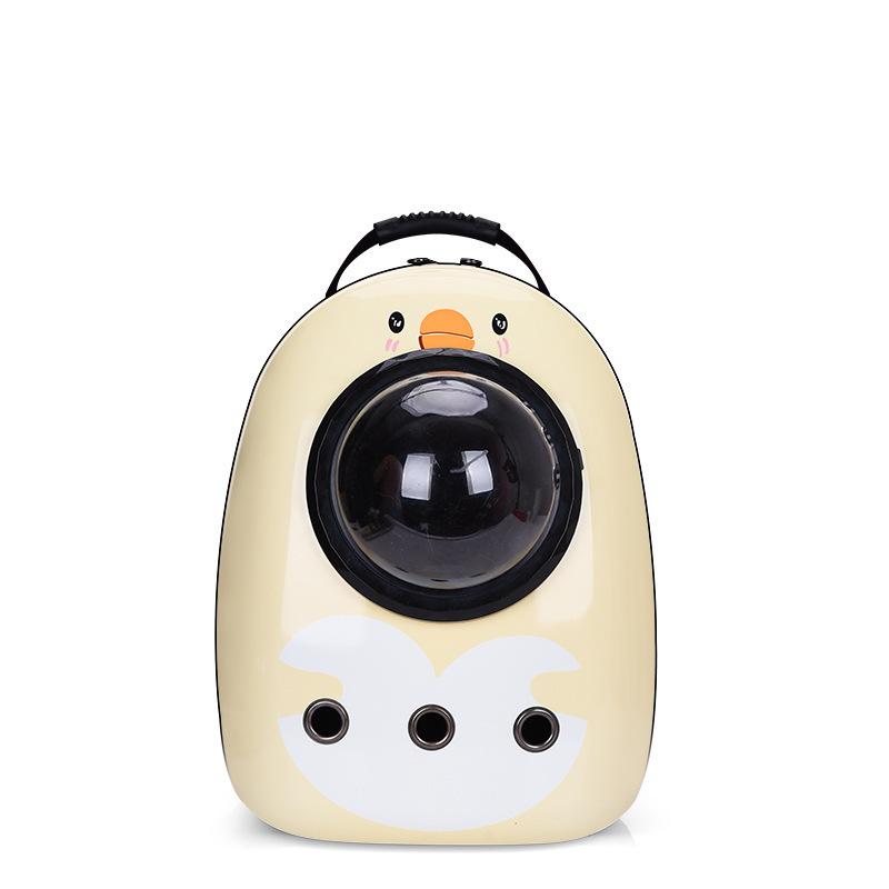 New outdoor cat walking pet bag, breathable and portable, double-shoulder cat and dog bag, large-capacity lightweight space cat bag