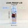 1PC She Who Loves Books Stacked Print 750ml Color Plastic Sports Water Bottle Leakproof Flip Straw Lid Suitable for Sports Office Home Use