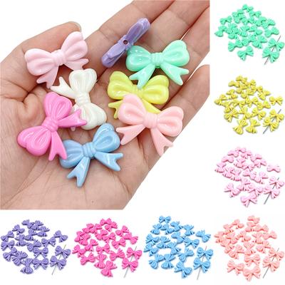 10 Pezzi 23*29mm Fiocco Perline Sciolte Ciondolo Fai da Te per Bracciale Collana Creazione di Gioielli