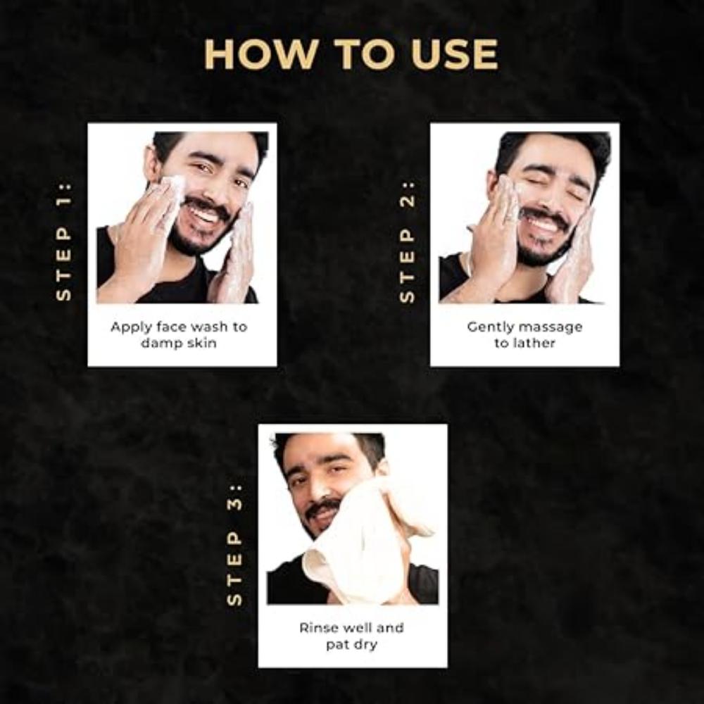 WOW Skin Science MEN CHARCOAL + NIACINAMIDE Oil-Control Face Wash | | Absorbs Excess Oil & Deep Cleanses || 150ml