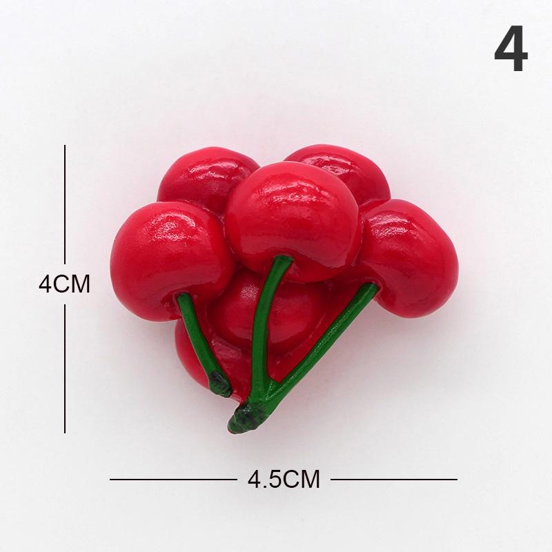 Bionischer Obstkühlschrank mit 3D-Kühlschrankmagneten Ananas, Bambus, Avocado, Papaya, Erdbeere, Durian, Kirsche, Karambole, Wohndeko