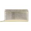 On LIZDAYS Long Genuine Leather Round Zipper [Style Bag] Wallet, Anti-Skimming, Wallet, Women's, (Gold) [Item]