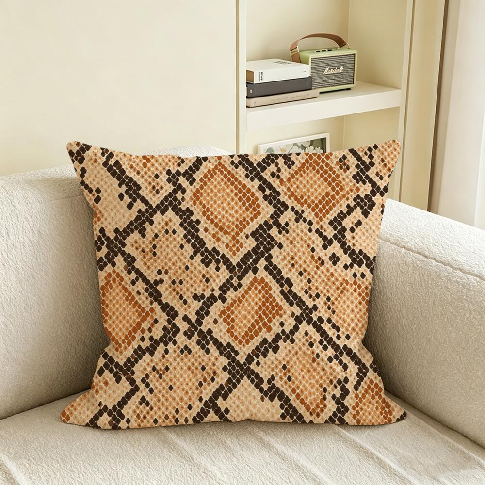 Pattern Animal Print Cushion Cover Natural Linen Pillowcase Set AllinOne Decor for Sofa Bedroom Chair