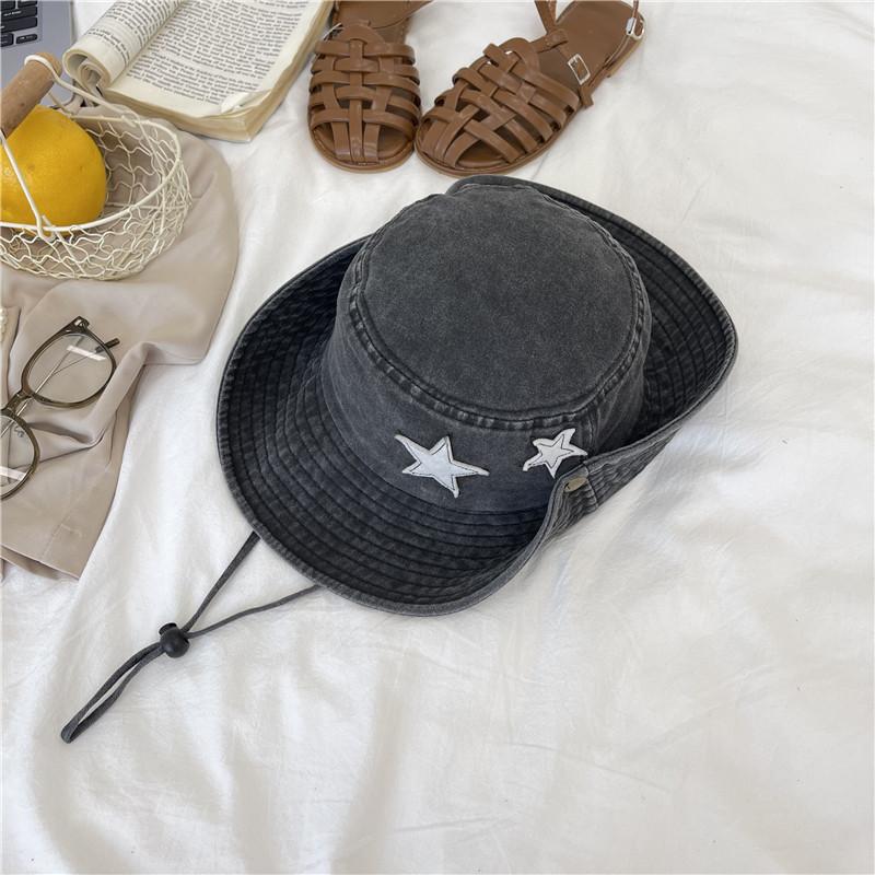 Шикарная Хаки Рыбацкая Шляпа Женская Регулируемая Солнцезащитная Ветрозащитная Кепка серый