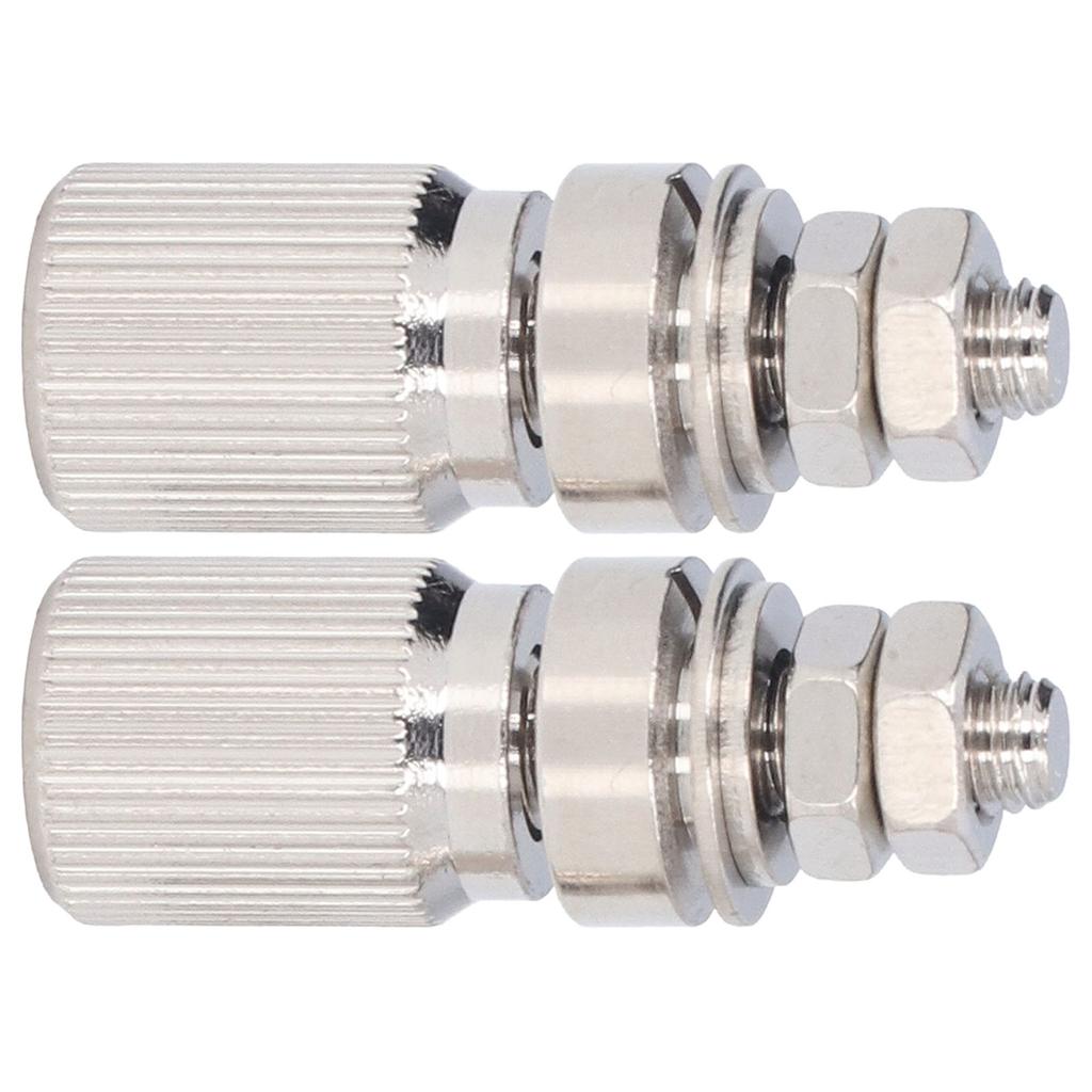 2PCS Binding Post Silver Alloy Contact No Insulation Power Grounding Terminal Post 50025