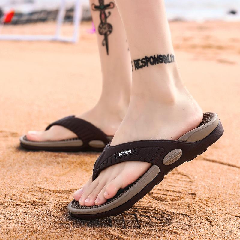 Sommer Herren Casual Flip Flops Modische Outdoor Herren Badeschuhe