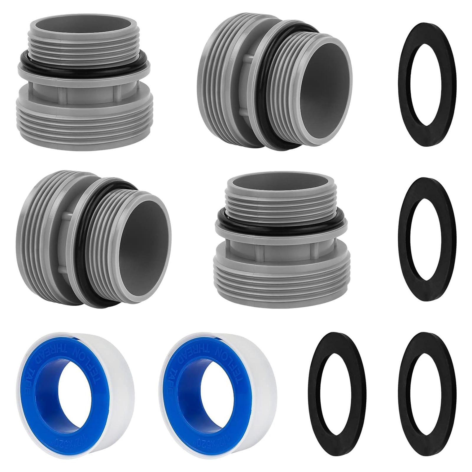 

Комплект переходников для насоса бассейна Комплект для преобразования шланга бассейна Переходники для шланга бассейна Пластиковый материал Шланговые фитинги для бассейна 4PCS