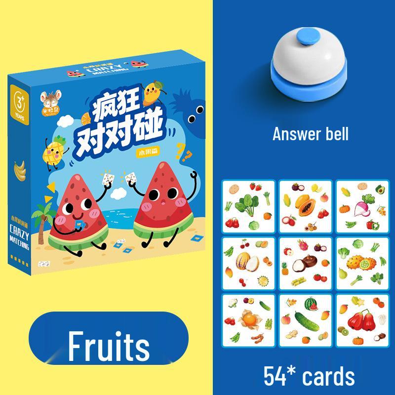 Animal Match Concentration Cards – Educational Board Game for Toddlers & Parents