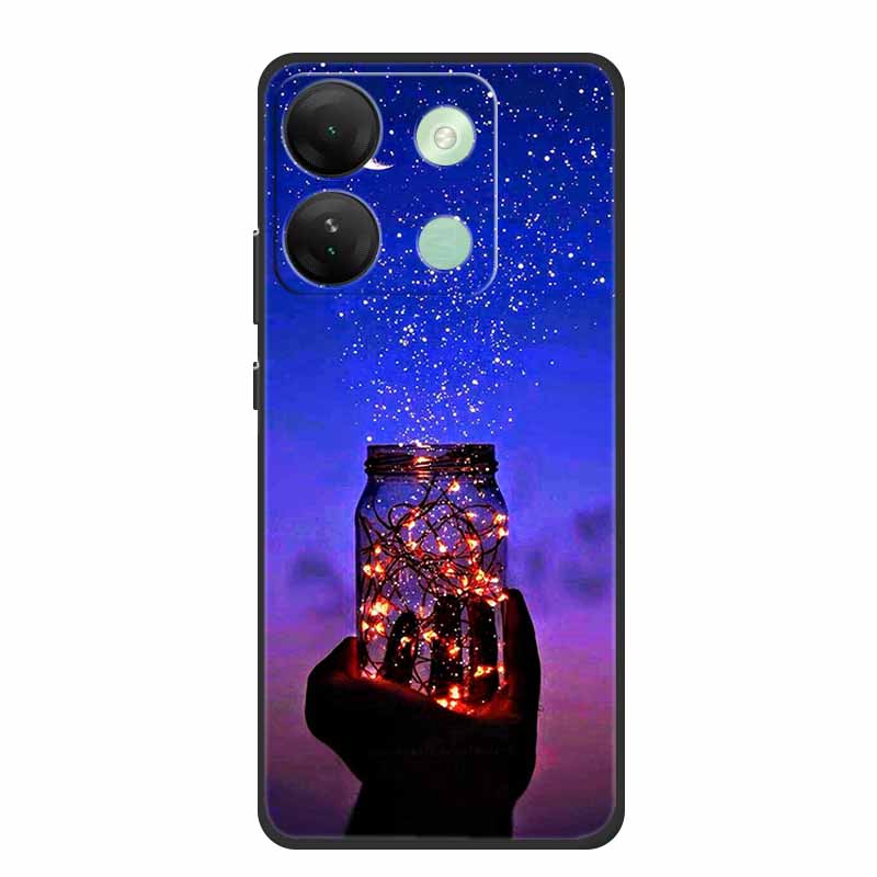 For Infinix Smart 7 HD Plus Case Black Silicone Soft Back Cover Case For Infinix Smart 7 Plus HD Phone Case Smart7 HD 7Plus Capa