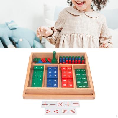 Kinder Mathe Stempelspiel, Frühes Lernwerkzeug, Praktisch, Vorschule, Holz, Kinder Lernspielzeug,