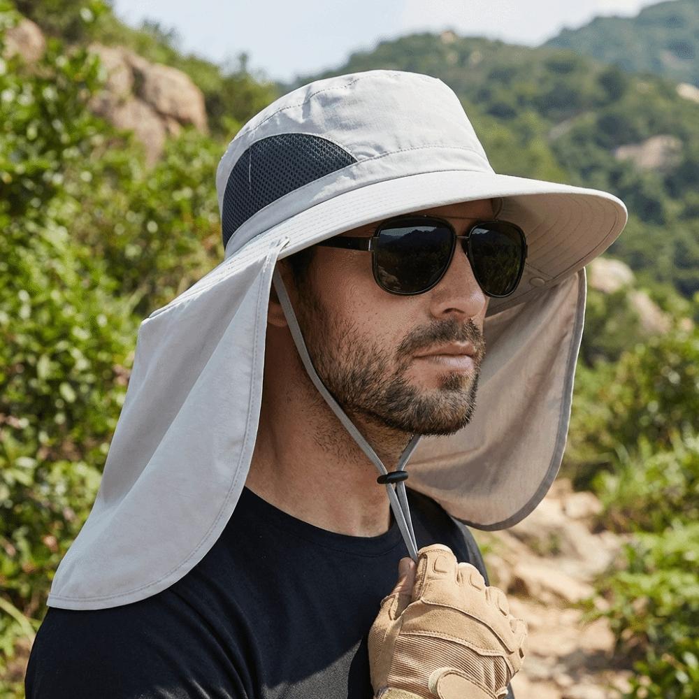 Big Brim Men Sun Hat Cloth Summer Bucket Hat Simple Women Visor Cap  Outdoor