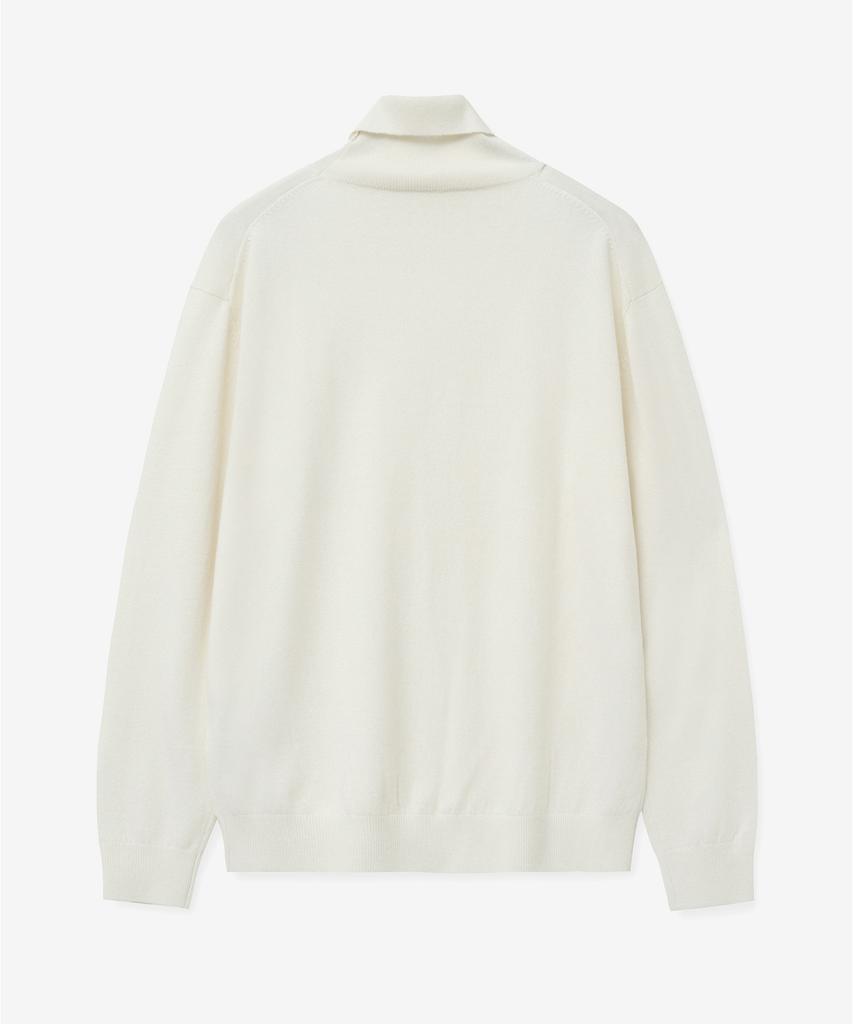 Tienjiti Cashmere Turtleneck Knit Top (Cream) Tnsw5F107Iv