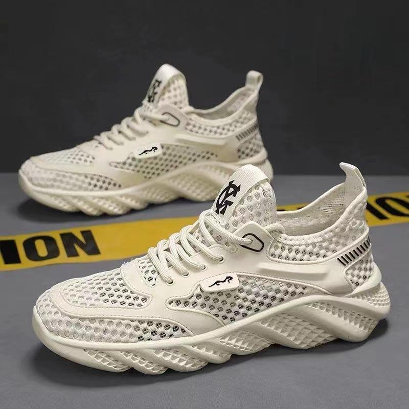 Summer Men's Shoes Net Shoes 2025 Thin Breathable Hollow Mesh Shoes Versatile Sports and Leisure Shoes Quick-drying Creek Shoes