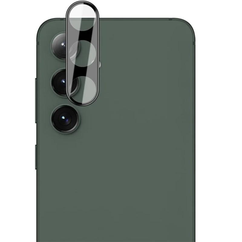 

For Samsung Galaxy S24 Camera Lens Protector WANLONFENG HD Full Black Silk Printed Lens Film Black