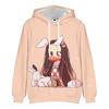 Demon Slayer Nezuko Kamado Hoodie Cute Bunny Carrot Q Version Anime Character 3D Print Hooded Pullover