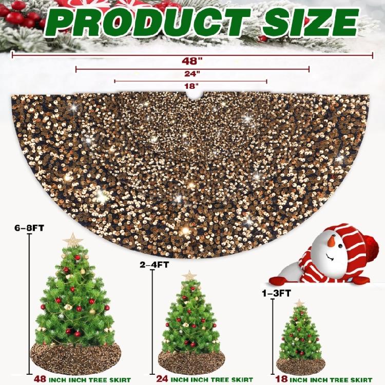 Christmas Tree Skirt Decorations Round Tree Base Home Farmhouses Office Decors