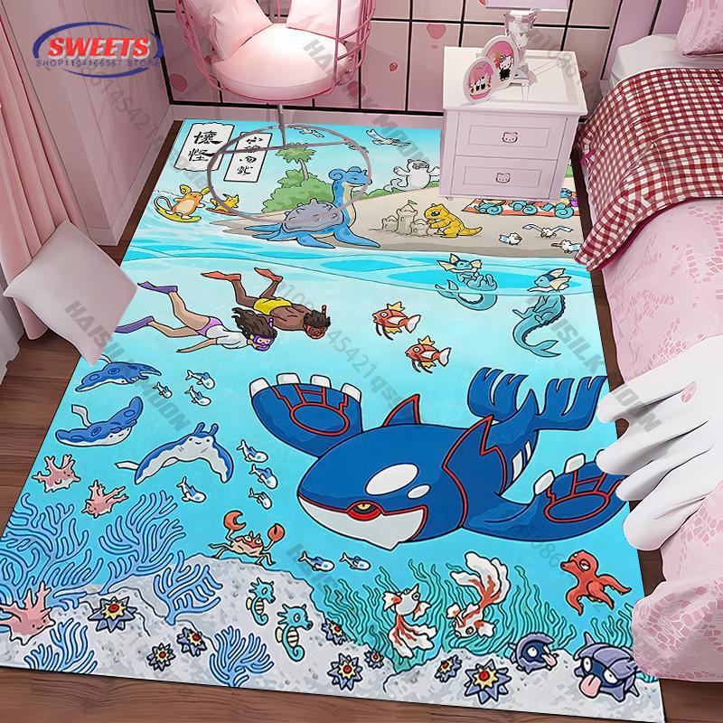 

1PC Pokemon Edo Period Classical Anime Theme Carpet Rugs for Living Rooms Bedroom Entrance Door Decor Mats, Kids Play Mats Gift 40x60cm