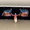 With Telescopic Sticks Rectangle Flags Multicolor Dance Props  Dance Performance
