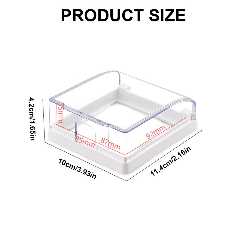 Easy Install Stick On Outlet Covers for Home and Office Use Child and Pet Safe Fits 86 Type Sockets