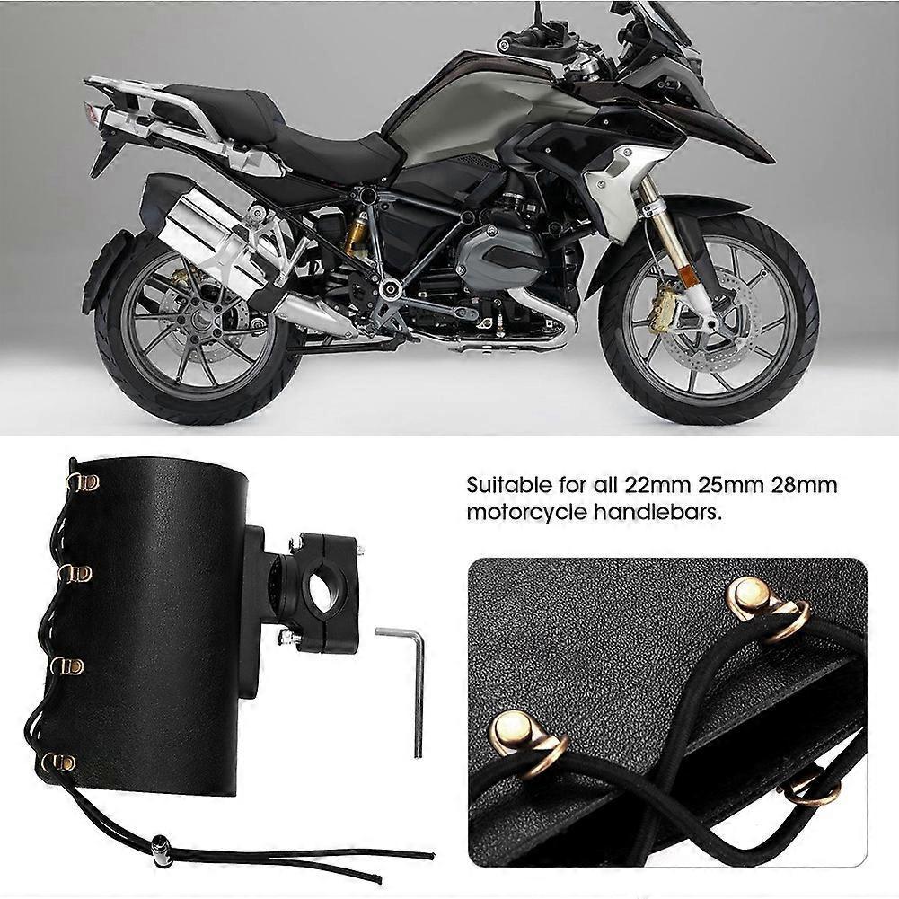 Adjustable Motorcycle Motorbike Bottle Drink Cup Holder Water Beverage Mount Stand (Black)