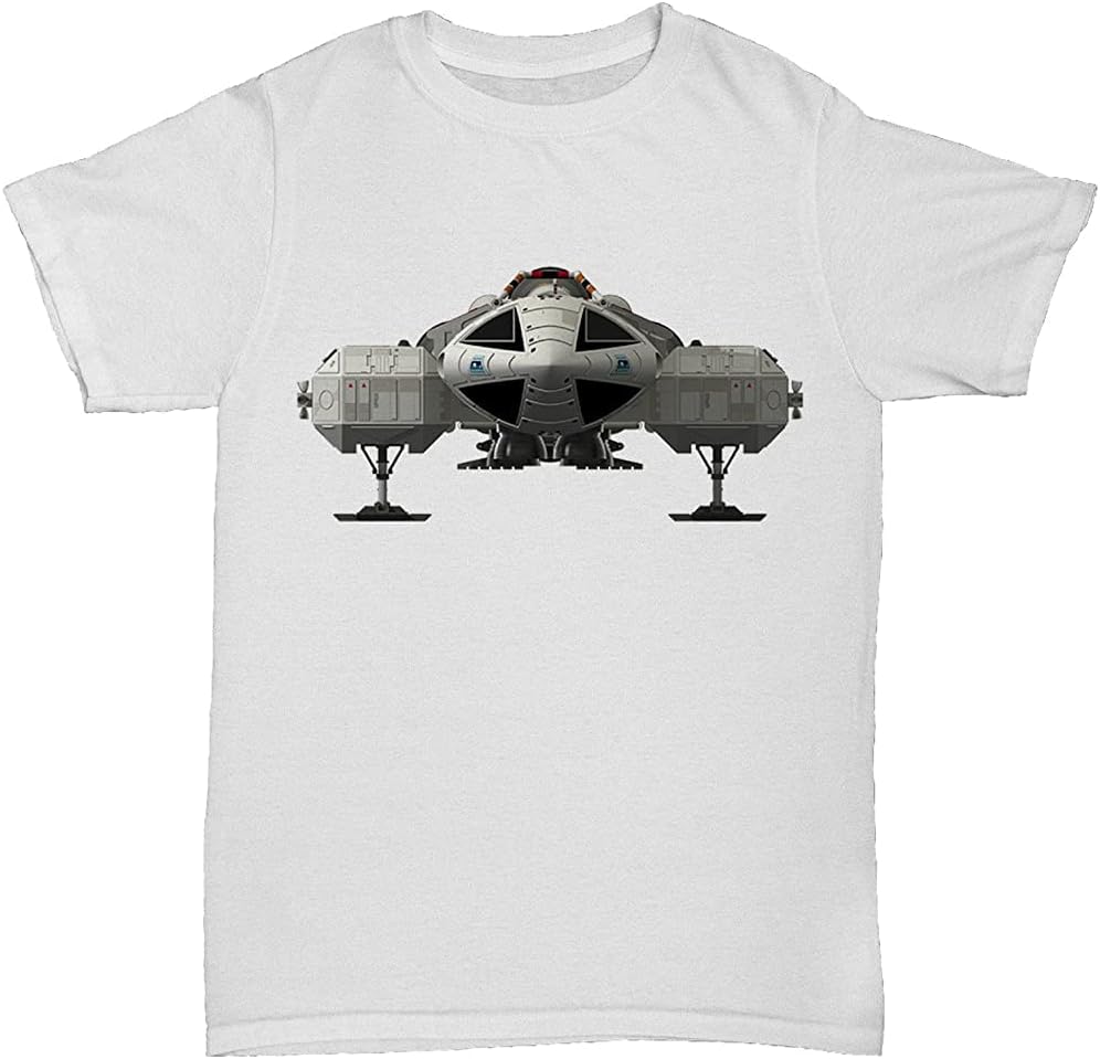 Space 1999 TV Show Film Mens 90S 80S Spaceship Geek Nerd T Shirt XL белый