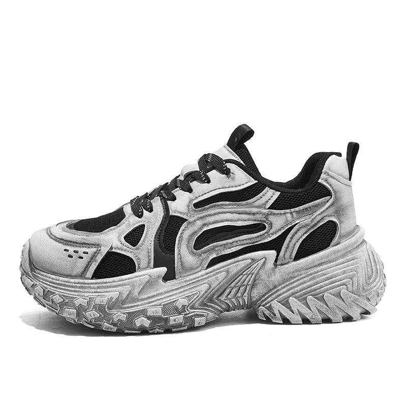 Paris dad shoes spring and autumn mesh breathable sneakers trendy old style dirty couple