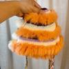 Rabbit Fur Knitted Hat for Women  New Autumn and Winter Plush Fisherman Hat Fashionable and Versatile Face Showing Small Woolen Basin Hat
