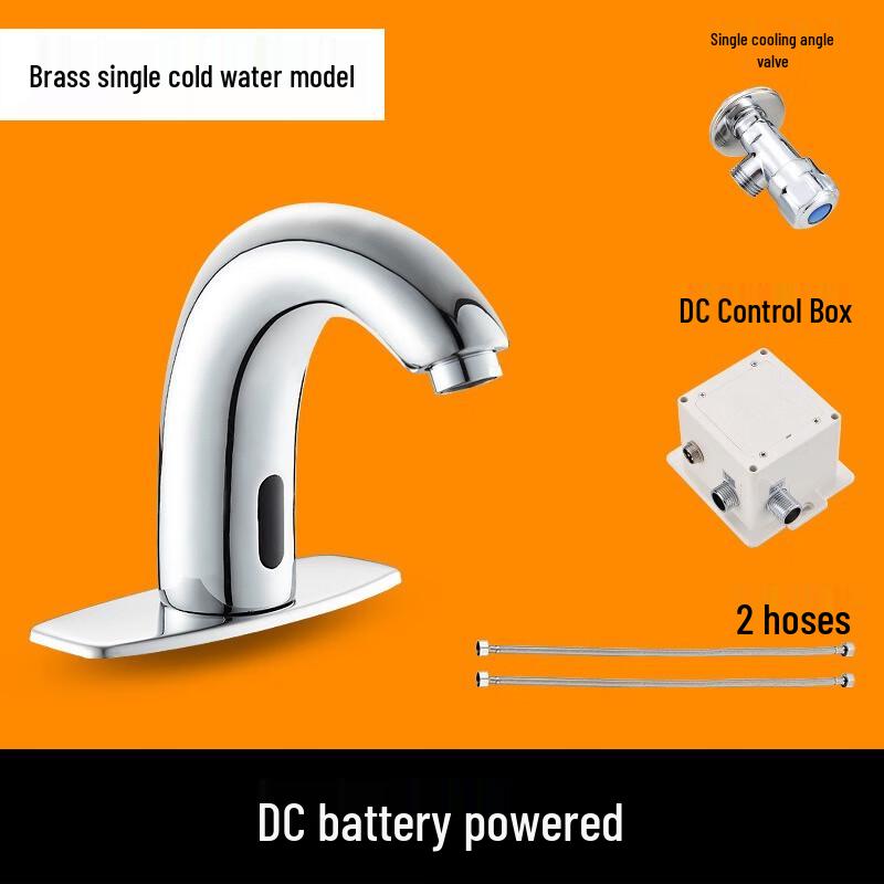 Automatic Copper Single Cold Washbasin Faucet