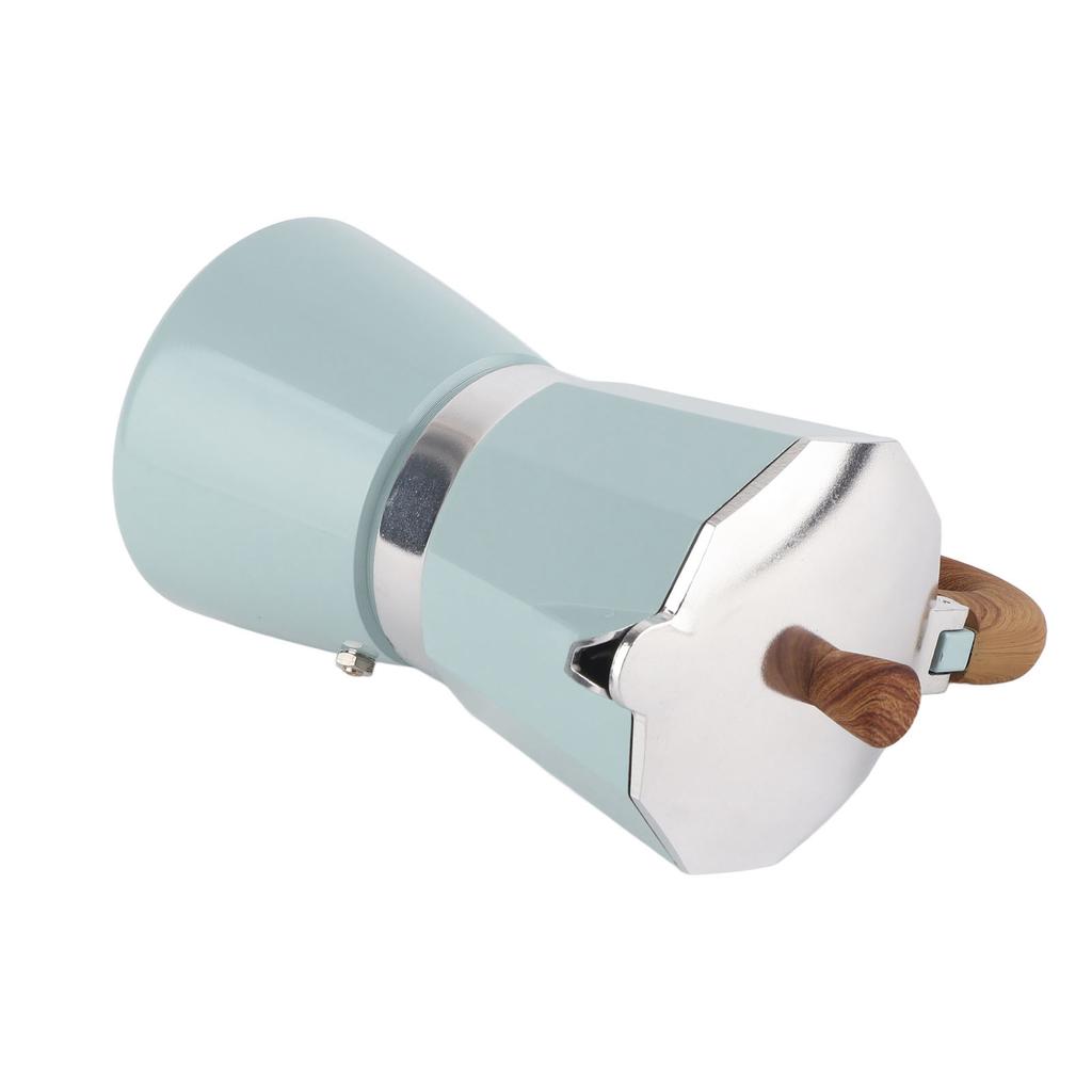 Moka Coffee Maker 300ml 6 Cups Aluminum Alloy Fine Details Moka Italian Coffee Maker for Home Cafe